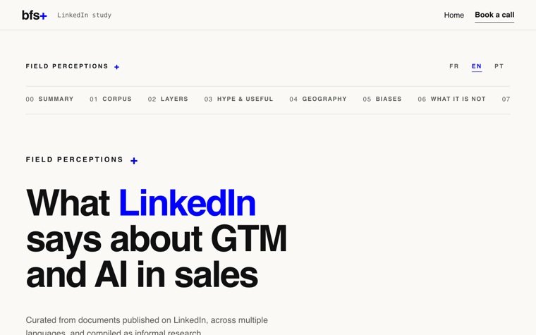 The opening page of the LinkedIn study